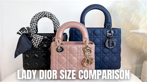 dior dress size chart|lady dior mini vs small.